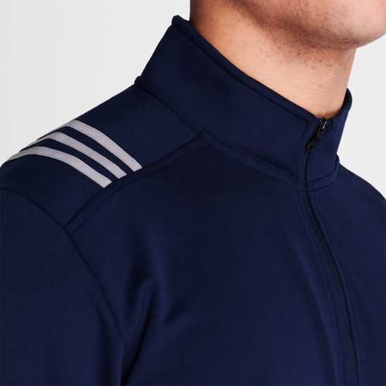 Боулинг Adidas Мъжко Горнище С Цип 3 Stripe Zip Top Mens Олово Adidas Мъжко Горнище С Цип 3 Stripe Zip Top Mens Олово Боулинг