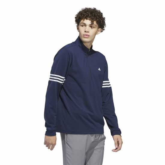 Боулинг Adidas Мъжко Горнище С Цип 3 Stripe Zip Top Mens Олово Adidas Мъжко Горнище С Цип 3 Stripe Zip Top Mens Олово Боулинг