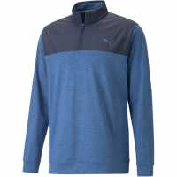 Puma Блуза С Четвърт Цип Cloudspun Quarter Zip Mens Navy/Blue Мъжки пуловери и жилетки