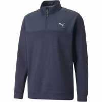 Puma Cloudspun Zip Pullover Морска синьо 