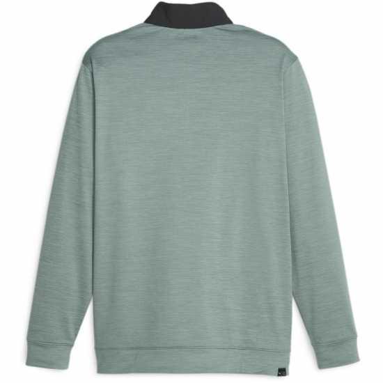 Puma Cloudspun Zip Pullover Черно/Зелено 