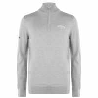 Callaway Мъжка Блуза С Цип Zip Sweater Mens Стил хизер Дрехи за голф