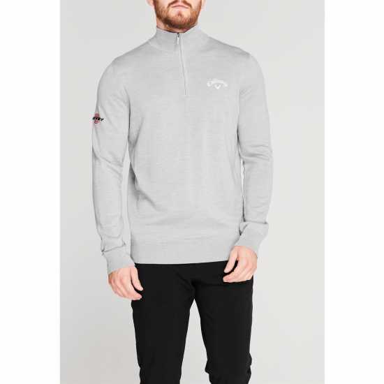 Дрехи за голф Callaway Мъжка Блуза С Цип Zip Sweater Mens Стил хизер Callaway Мъжка Блуза С Цип Zip Sweater Mens Стил хизер Дрехи за голф