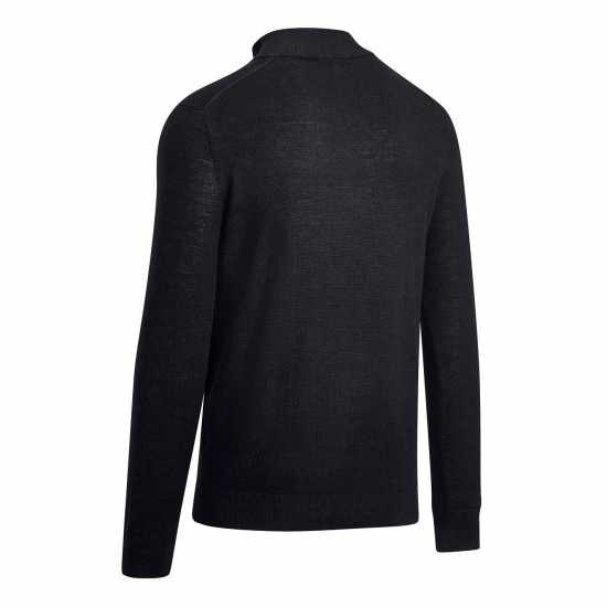 Callaway Мъжка Блуза С Цип Zip Sweater Mens Black Ink Дрехи за голф