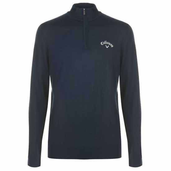 Callaway Мъжка Блуза С Цип Zip Sweater Mens Морска синьо Дрехи за голф