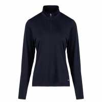 Slazenger Pullover Zip Top Womens Морска синьо Дамски суичъри и блузи с качулки