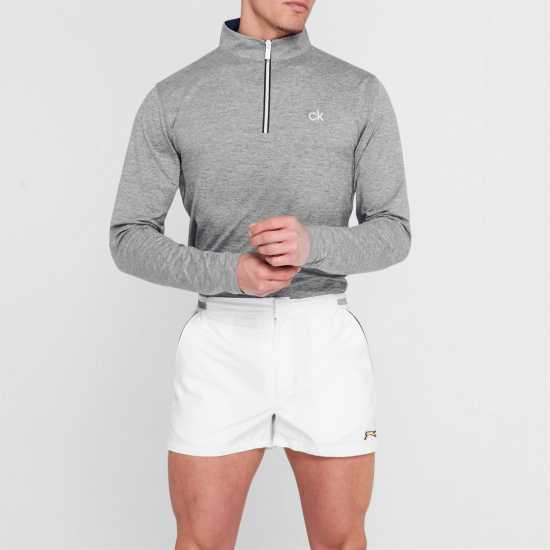 Мъжки Пуловер С Цип Calvin Klein Golf Golf Albany Half Zip Pullover Mens Сребристо Марл Боулинг