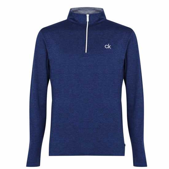 Мъжки Пуловер С Цип Calvin Klein Golf Golf Albany Half Zip Pullover Mens Морско сиво Боулинг