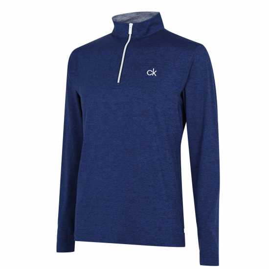Мъжки Пуловер С Цип Calvin Klein Golf Golf Albany Half Zip Pullover Mens Морско сиво Боулинг