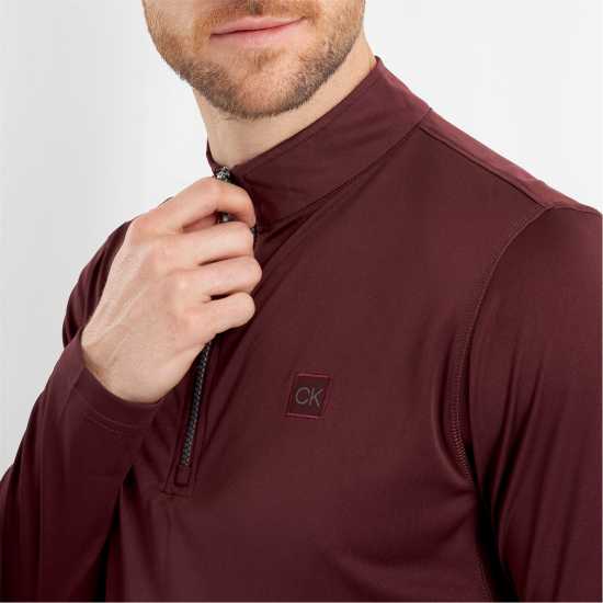 Calvin Klein Golf G 1/4Zp Sn99 Burgundy Дрехи за голф