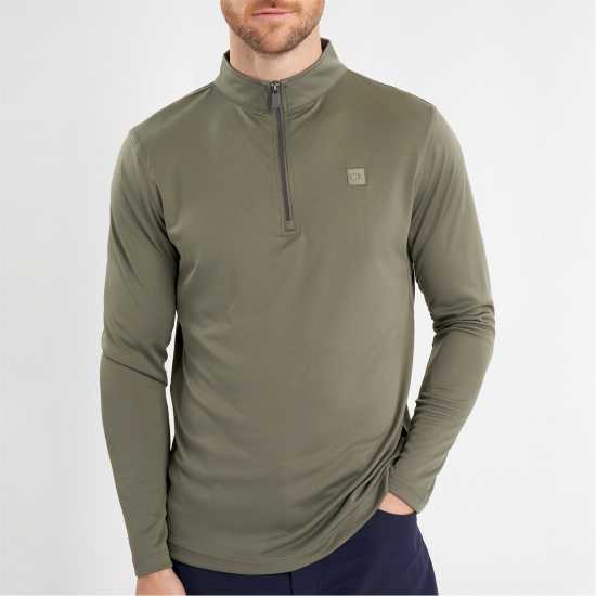 Дрехи за голф Calvin Klein Golf G 1/4Zp Sn99 Olive Calvin Klein Golf G 1/4Zp Sn99 Olive Дрехи за голф