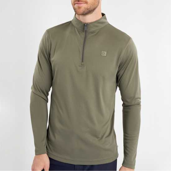 Дрехи за голф Calvin Klein Golf G 1/4Zp Sn99 Olive Calvin Klein Golf G 1/4Zp Sn99 Olive Дрехи за голф