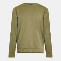 Under Armour Sweater Flc Crew Sn54 Marine OD Green Дрехи за голф