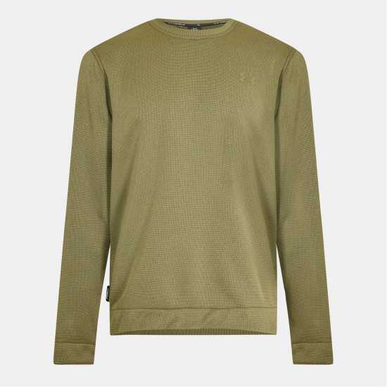 Дрехи за голф Under Armour Sweater Flc Crew Sn54 Marine OD Green Under Armour Sweater Flc Crew Sn54 Marine OD Green Дрехи за голф