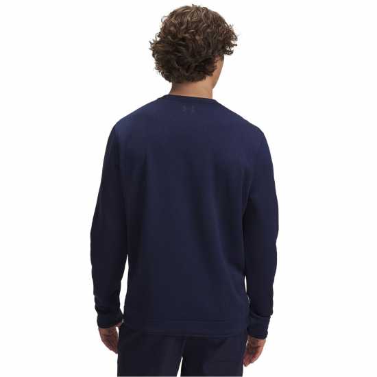 Дрехи за голф Under Armour Sweater Flc Crew Sn54 Midnight Navy Under Armour Sweater Flc Crew Sn54 Midnight Navy Дрехи за голф