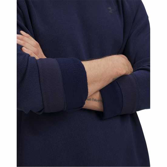 Дрехи за голф Under Armour Sweater Flc Crew Sn54 Midnight Navy Under Armour Sweater Flc Crew Sn54 Midnight Navy Дрехи за голф