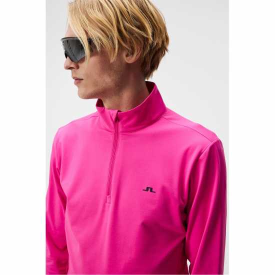 Мъжки Пуловер J Lindeberg Golf Half Zip Pull Over Mens  Дрехи за голф