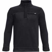 Under Armour Sweaterfleece ½ Zip Black/Grey Дрехи за голф