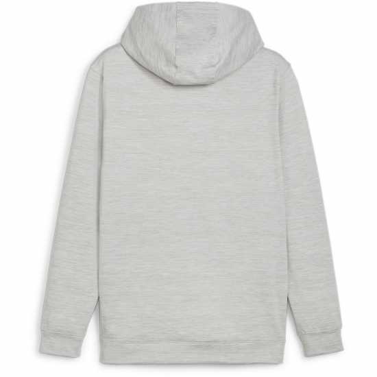 Puma Cloudspun Patch Hoodie Jumper Mens Сиво синьо Дрехи за голф