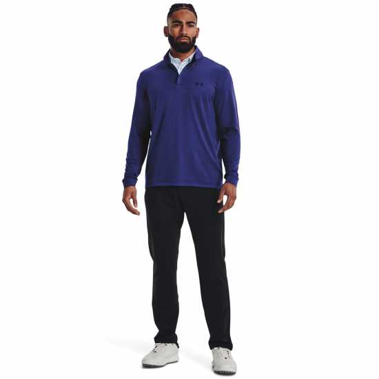 Дрехи за голф Under Armour Мъжко Горнище С Цип Play Off Zip Top Mens BauhausBlue Under Armour Мъжко Горнище С Цип Play Off Zip Top Mens BauhausBlue Дрехи за голф