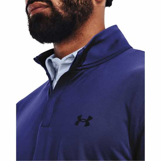 Дрехи за голф Under Armour Мъжко Горнище С Цип Play Off Zip Top Mens BauhausBlue Under Armour Мъжко Горнище С Цип Play Off Zip Top Mens BauhausBlue Дрехи за голф