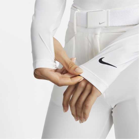 Nike Victory Crew Top Womens White/Black Дамски суичъри и блузи с качулки