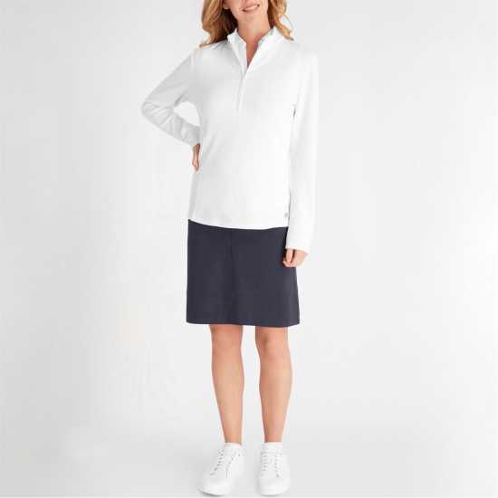 Calvin Klein Golf G Znk Top Ld99 White Дамски пуловери и жилетки