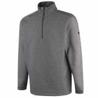 Island Green Golf Jacquard Knit Top Layer Mens Grey Мъжки пуловери и жилетки