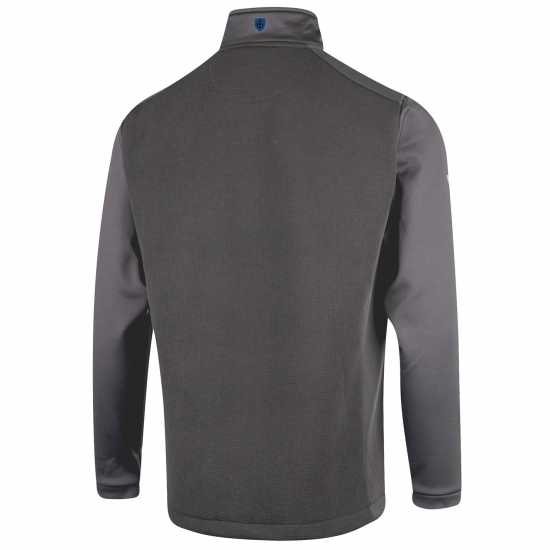 Island Green Golf Jacquard Knit Top Layer Mens Grey Мъжки пуловери и жилетки