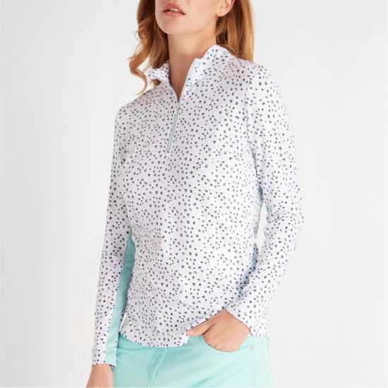 Calvin Klein Golf G Znk Top Ld99 Леопард Дамски пуловери и жилетки