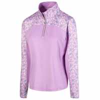 Island Green Golf Printed Top Layer Ladies Purple Дамски суичъри и блузи с качулки