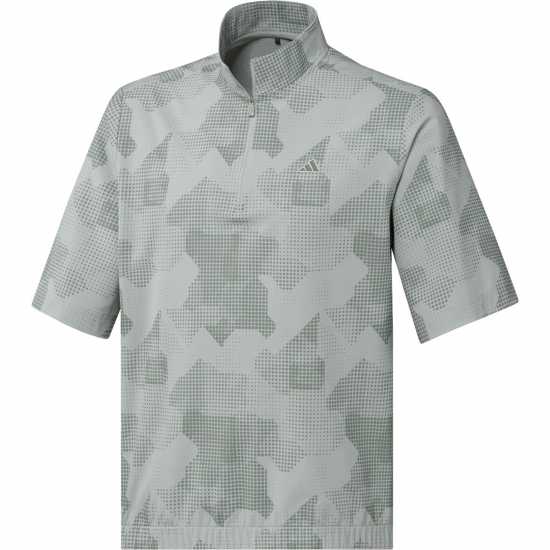 Adidas Мъжки Пуловер С Цип Go-To Dwr Short Sleeve Half-Zip Pullover Mens Чудесно сребро Дрехи за голф