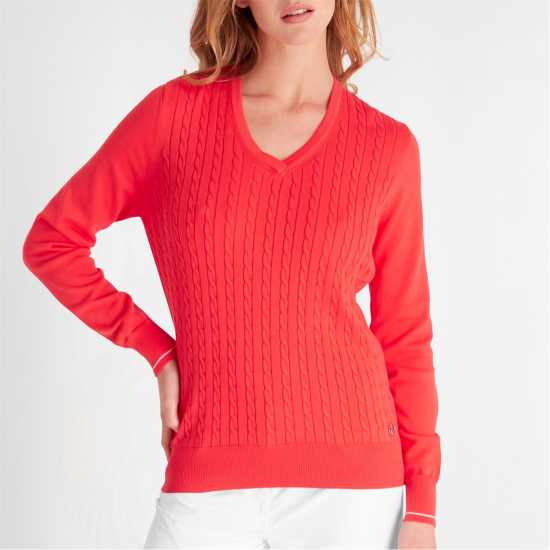 Дамски пуловери и жилетки Calvin Klein Golf G Sweater Ld99 Poppy Calvin Klein Golf G Sweater Ld99 Poppy Дамски пуловери и жилетки