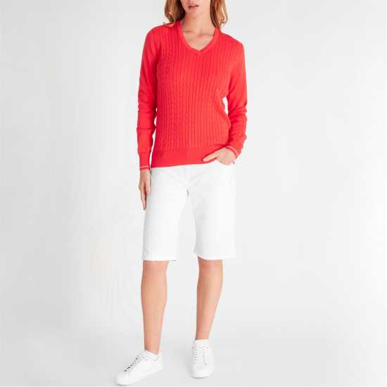 Дамски пуловери и жилетки Calvin Klein Golf G Sweater Ld99 Poppy Calvin Klein Golf G Sweater Ld99 Poppy Дамски пуловери и жилетки