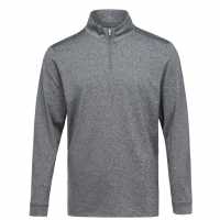 Slazenger Zip Pullover Top Mens Charcoal Мъжки пуловери и жилетки