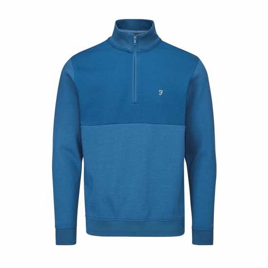 Farah Golf Mid Layer Dusky Blue - Мъжки пуловери и жилетки
