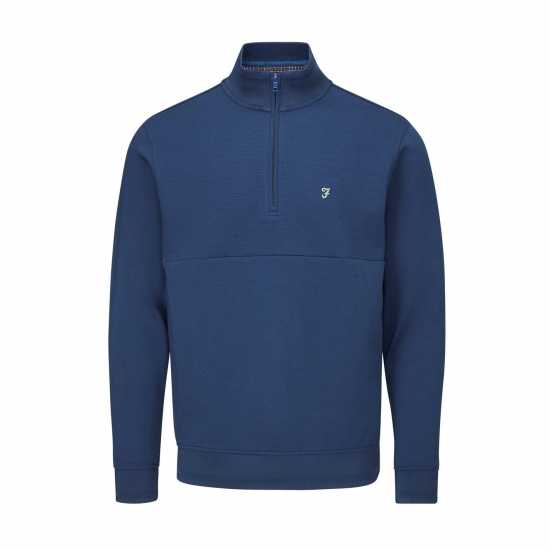 Farah Golf Mid Layer Regatta Blue - Мъжки пуловери и жилетки