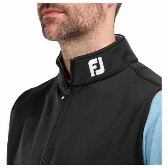 Footjoy Chill Out Vest Mens Черно Мъжки пуловери и жилетки