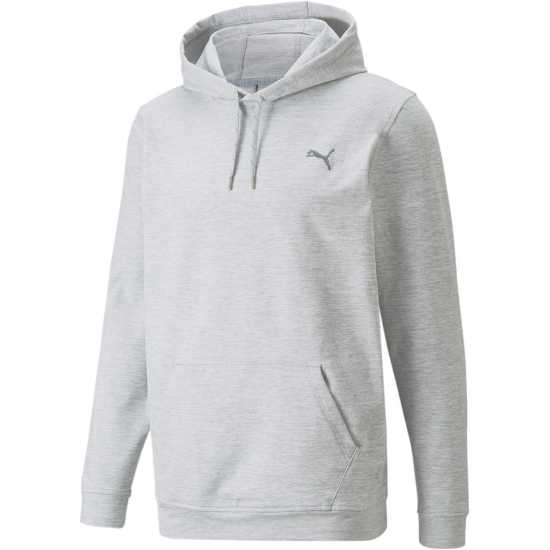 Puma Cloudspun Progress Hoodie Mens Сиво пухкаво Дрехи за голф