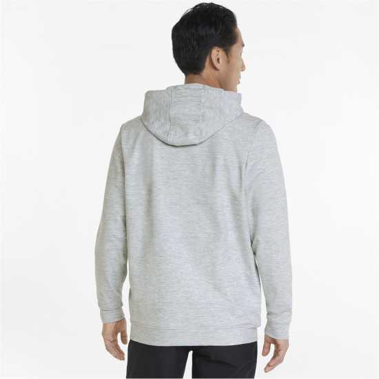 Puma Cloudspun Progress Hoodie Mens Сиво пухкаво Дрехи за голф