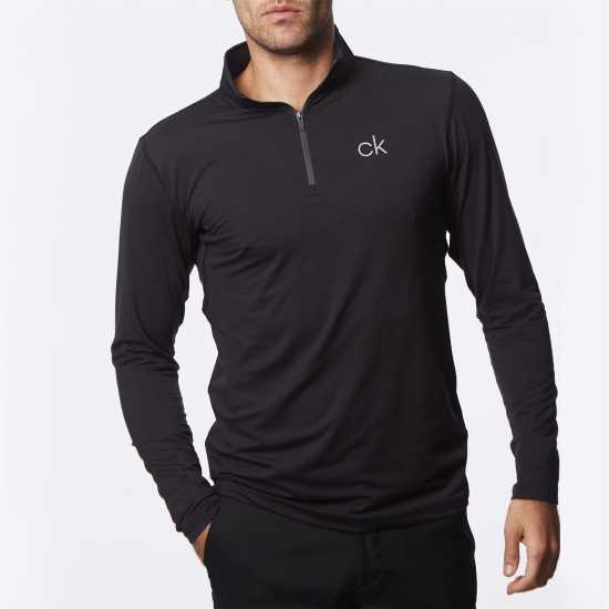 Calvin Klein Golf Newport Zip Top Black Мъжки пуловери и жилетки