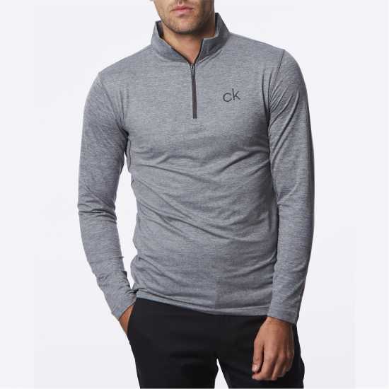 Calvin Klein Golf Newport Zip Top Silver Мъжки пуловери и жилетки