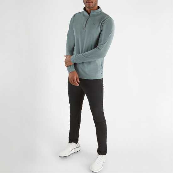 Calvin Klein Golf Newport Zip Top Sage Marl Мъжки пуловери и жилетки
