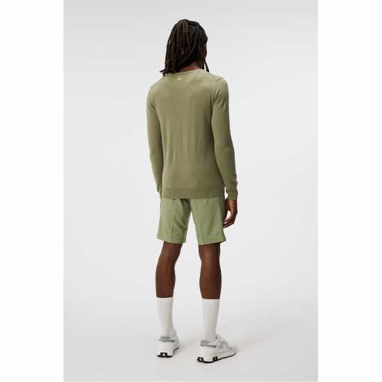 Дрехи за голф J Lindeberg Golf Lym Kn Swtr Sn99 Маслено зелено J Lindeberg Golf Lym Kn Swtr Sn99 Маслено зелено Дрехи за голф