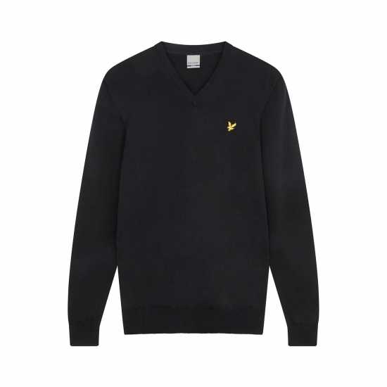 Lyle And Scott Golf Neck Pullover True Black Мъжки пуловери и жилетки