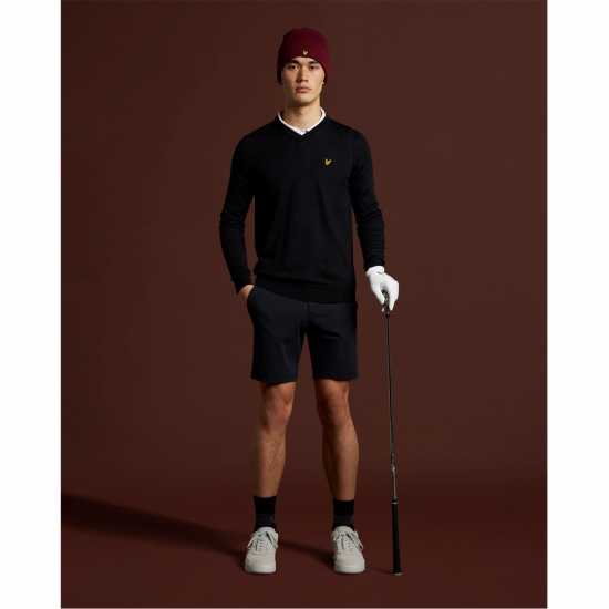 Lyle And Scott Golf Neck Pullover True Black Мъжки пуловери и жилетки