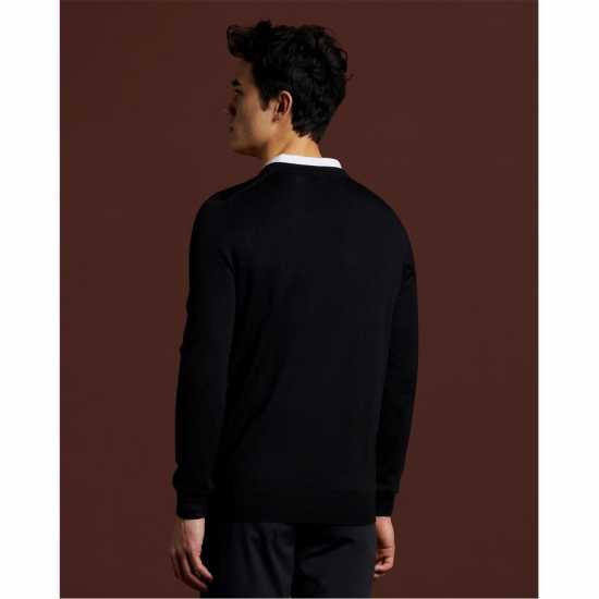 Lyle And Scott Golf Neck Pullover True Black Мъжки пуловери и жилетки