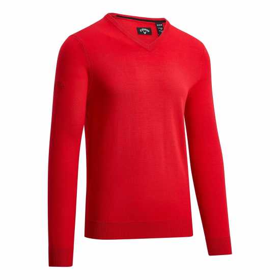 Callaway Мъжка Риза V Neck Sweatshirt Mens Tango Red Мъжки пуловери и жилетки
