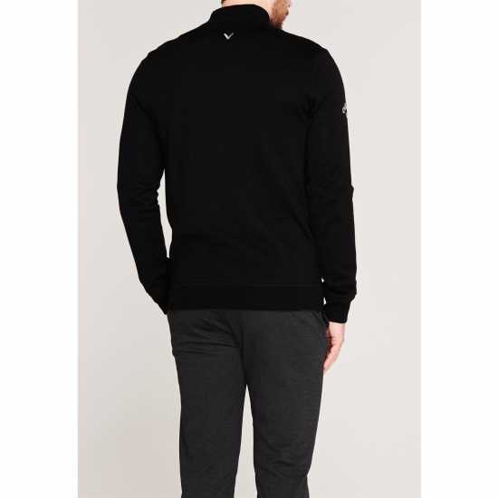 Callaway Мъжка Риза Lined Zip Sweatshirt Mens Black - Мъжки пуловери и жилетки