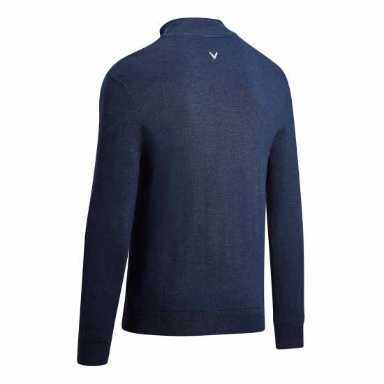 Callaway Мъжка Риза Lined Zip Sweatshirt Mens Navy Blue Мъжки пуловери и жилетки